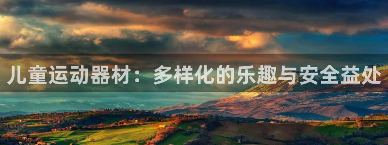 凯捷体育集团官网网址：儿童运动器材：多样化的乐趣与安