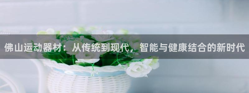 凯捷体育娱乐网站：佛山运动器材：从传统到现代，智能与
