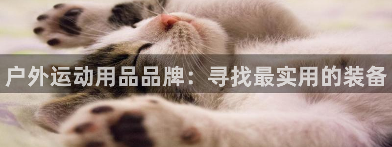 凯捷体育开户：户外运动用品品牌：寻找最实用的装备