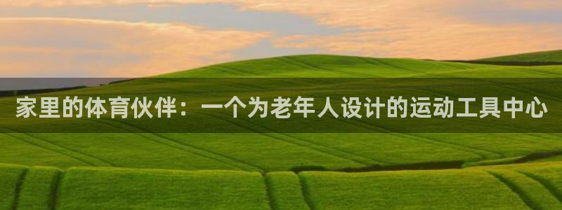 凯捷体育平台注册：家里的体育伙伴：一个为老年人设计的运动工具
